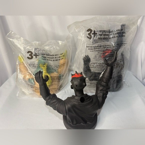 VINTAGE STAR WARS DARTH MAUL PHANTOM MENACE & BOSS NASS 99 LARGE CUP LID ONLY - Picture 3 of 6